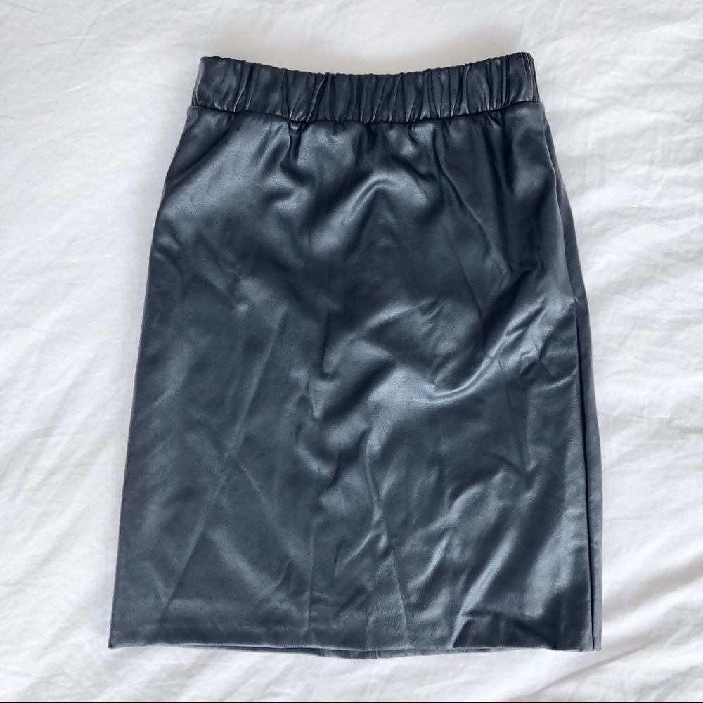 TopShop Vegan Leather Straight Skirt